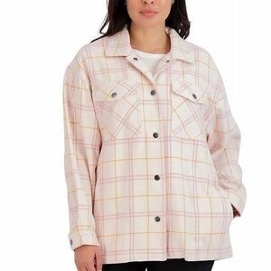 HFX Women's Long Sleeve Cozy Shacket Shirt Jacket size Small - NWT
